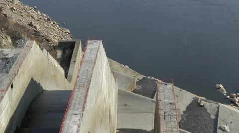 Kolyma hydroelectric Stock Footage 12439993