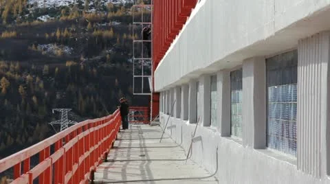 Kolyma hydroelectric Stock Footage 12440058