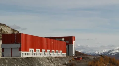 Kolyma hydroelectric Stock Footage 12440108