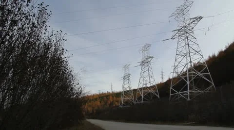 Kolyma hydroelectric Stock Footage 12440162