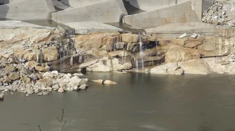 Kolyma hydroelectric Stock Footage 12440237