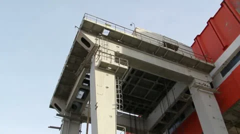 Kolyma hydroelectric Stock Footage 12440297