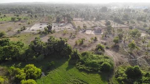 Komari Drone Hovering over the landscape Stock Footage 128655866