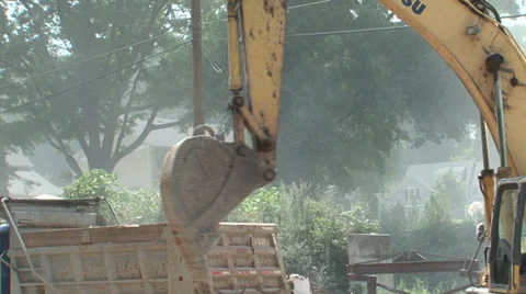 Komatsu backhoe 1 Stock Footage 29635981