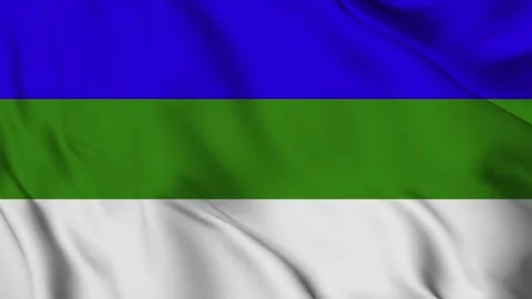 Komi flag Waving Video stock 294133259