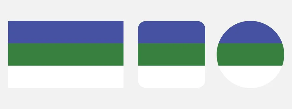 Komi,flag, vector illustration Stock Illustration