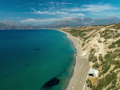 Komos Beach Stock Footage 52302625