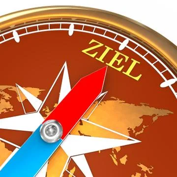 Kompass ziel Stock Illustration