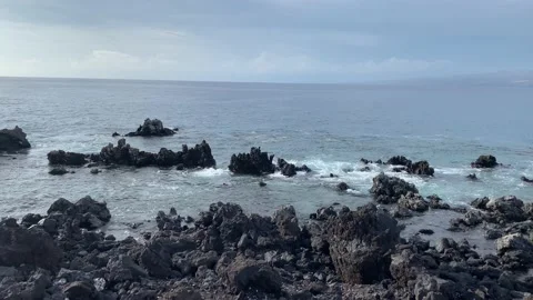 Kona Coastline Stock Footage 153293636