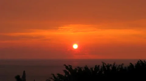 Kona Sunset Stock Footage 888232