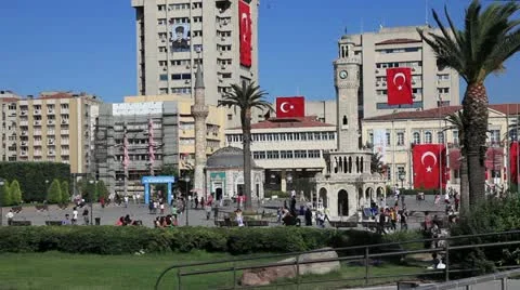 Konak square Stock Footage 12024152