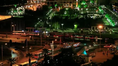 Konak square Stock Footage 12042247