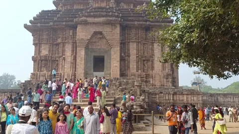 Konark-Odisha-India- 29 Dec 2025 -A view of Konark Sun Temple 스톡 동영상 331114697
