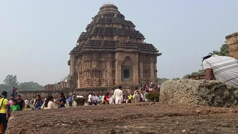 Konark-Odisha-India- 29 Dec 2025 -A view of Konark Sun Temple 스톡 동영상 331114705