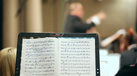 Konductor at the concert Stock Footage 45931922