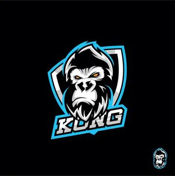 Kong Head Mascots Logo Vector Eps 10 Illustrazione stock