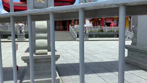 Konghucu Monastery Gate Stock Footage 144096332