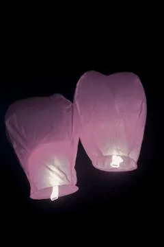 Kongming lantern (sky lantern) Stock Photos