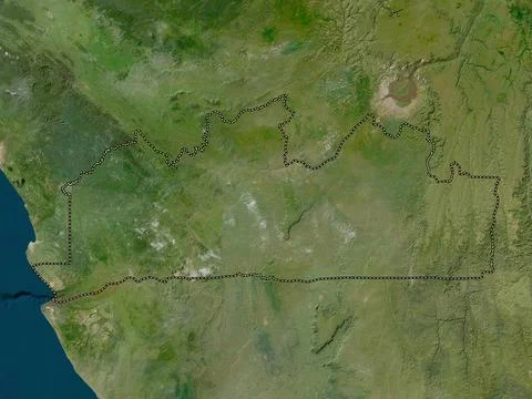 Kongo-Central, Democratic Republic of the Congo. Low resolution satellite map Stock Illustration