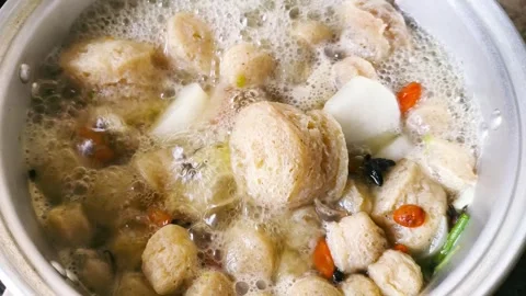 Konjac soup2 Stock Footage 344242046