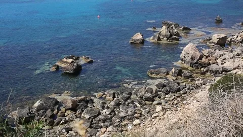 Konnos Bay on Cyprus Stock Footage 76717918