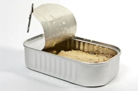 Konservendose mit Thunfisch Stock Photos