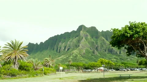 Koolau mountains Oahu Hawaii Stock Footage 66645265