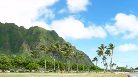 Koolau mountains Oahu Hawaii Stock Footage 66655664