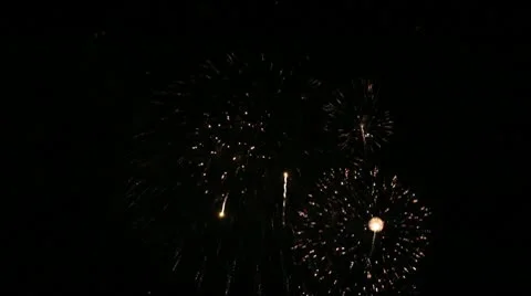Koolina Fireworks Stock Footage 10583414