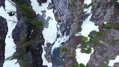 Kootenai Creek Aerial Stock Footage