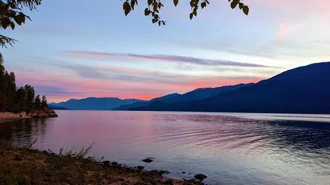 Kootenay Sunset Stock Photos