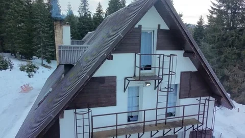 Kopaonik mountain hut Stock Footage 330681356