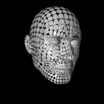 Kopf digital 库存照片