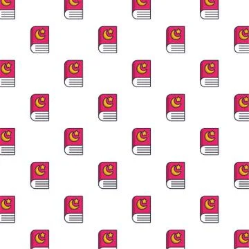 Koran book islam pattern background Stock Illustration