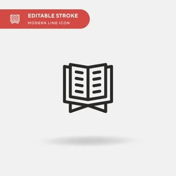 Koran Simple vector icon. Illustration symbol design template for web mobile  Stock Illustration