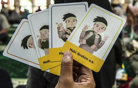 Koran workshop for the deaf in West Java, Karawang, Indonesia - 08 Sep 2019 Foto stock