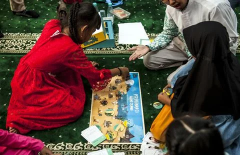 Koran workshop for the deaf in West Java, Karawang, Indonesia - 08 Sep 2019 Foto stock