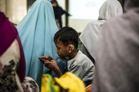 Koran workshop for the deaf in West Java, Karawang, Indonesia - 08 Sep 2019 Foto stock