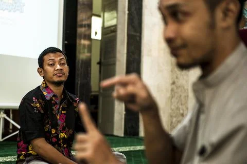 Koran workshop for the deaf in West Java, Karawang, Indonesia - 08 Sep 2019 Foto stock
