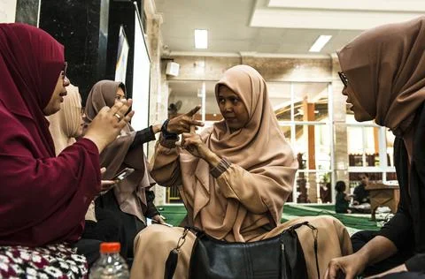 Koran workshop for the deaf in West Java, Karawang, Indonesia - 08 Sep 2019 Foto stock