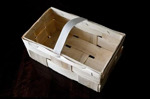 Korb aus Span Stock Photos