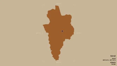 Korce - Albania. Bounding box. Pattern 스톡 일러스트