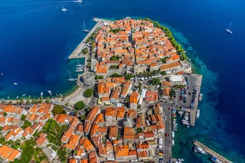 Korcula old town Stock Photos