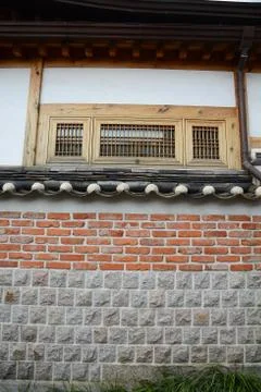 Korea brick wall Stock Photos