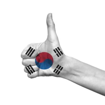 Korea flag Stock-Fotos