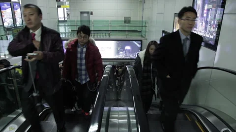 Korea Subway 03 Stock Footage 144415721