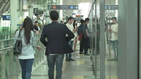 Korea Subway 07 Stock Footage 144416160