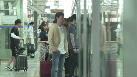 Korea Subway 09 Stock Footage 144416687