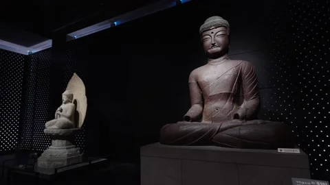 Korean ancient artifacts (ceramics), 4k Stock Footage 233712923