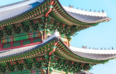 Korean architecture Stock Photos